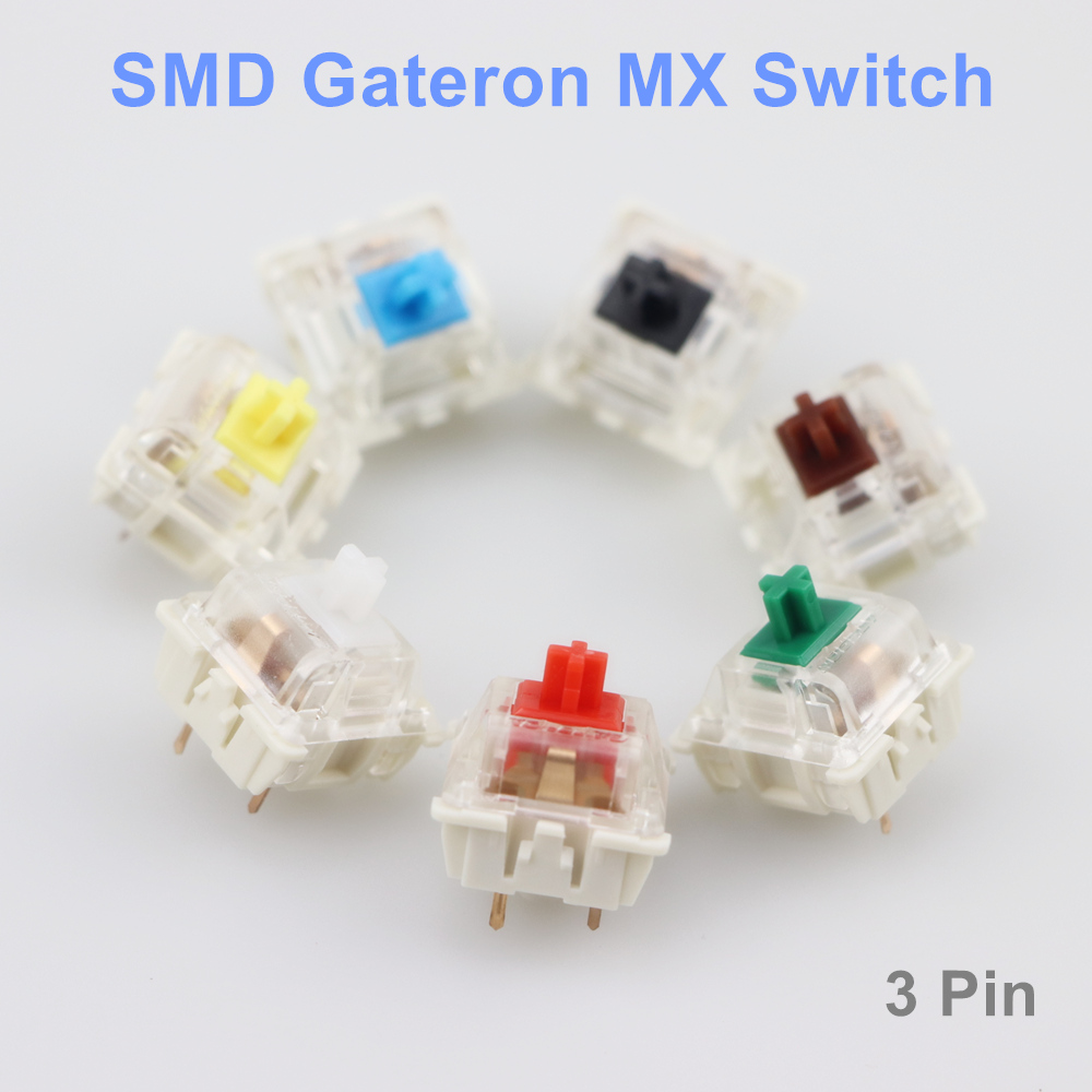 Gaming Keyboard Blue Switches - 기계식 키보드용 Gateron SMD 스위치, 블랙,