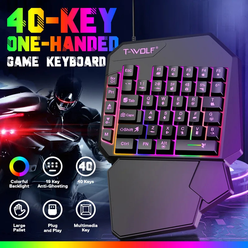 Gaming Keyboard Half - 5 in 1 세트 35키 한손