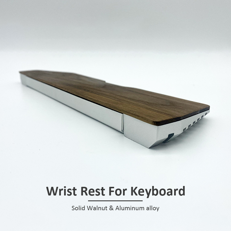 Wrist Rest Wood - Kashcy 솔리드 월넛 우드 & 알루미늄
