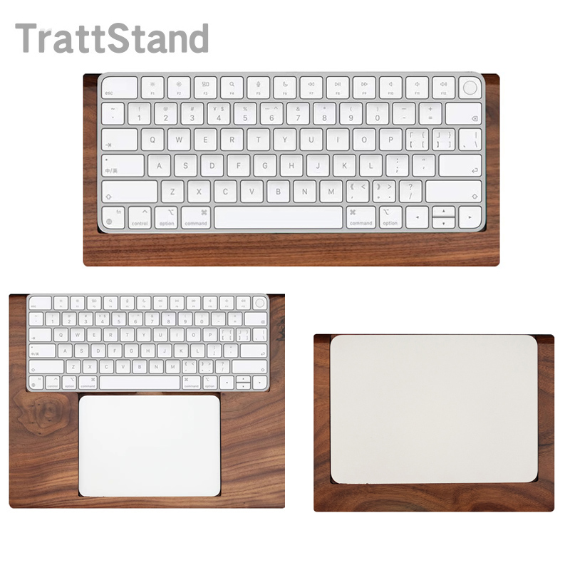 Wrist Rest Wood - 애플 매직 키보드용 2 in 1