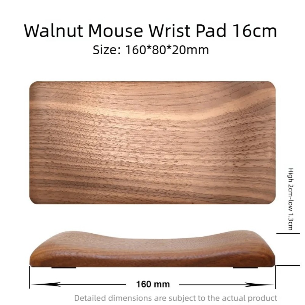 Wrist Rest Wood - 인체공학적 디자인의 원목 키보드 홀더, 마우스