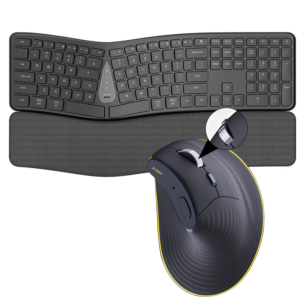 Gaming Keyboard Bundle - 2.4G 무선 키보드 마우스 콤보, 편안한