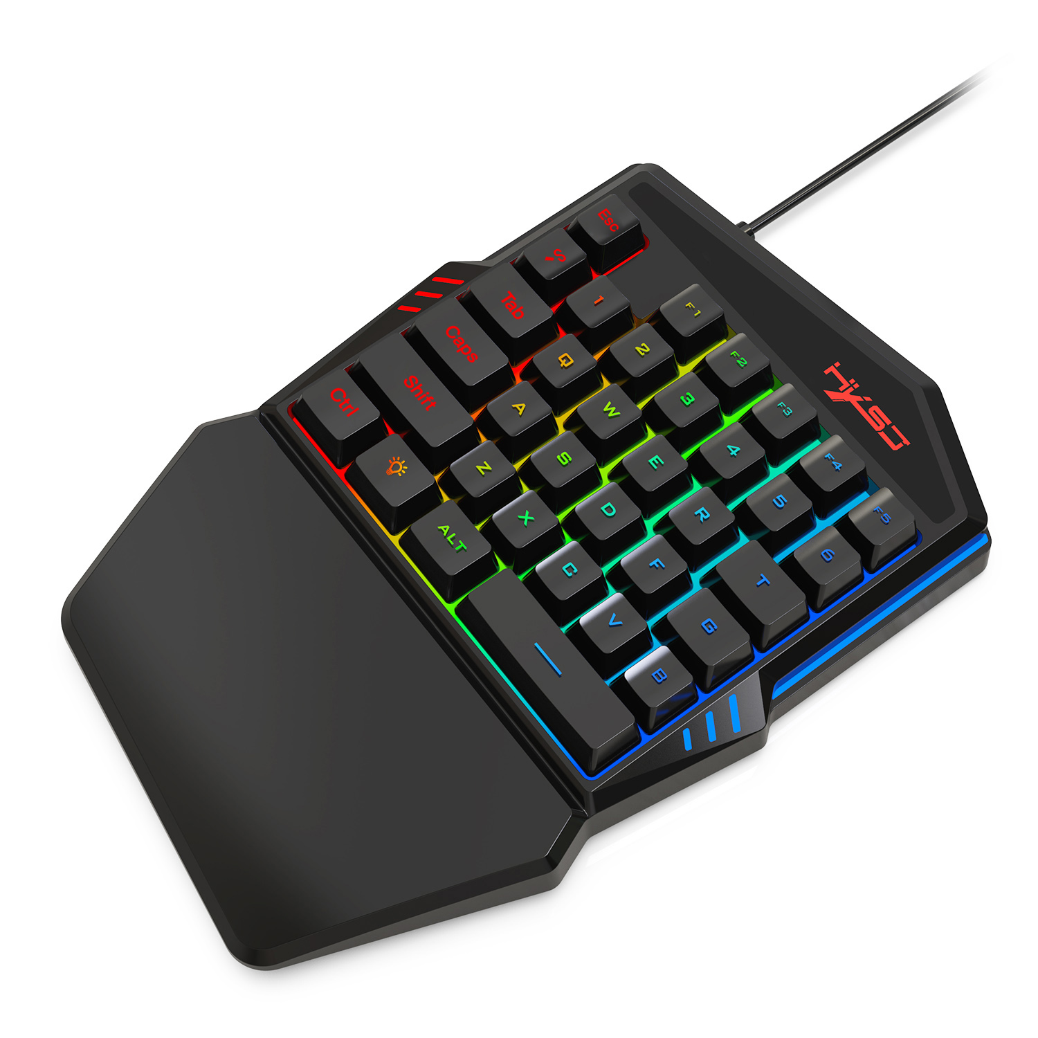 한손 LED 백라이트 키보드, PUBG LOL CS 게 - Gaming Keyboard Half 리뷰 및 가격