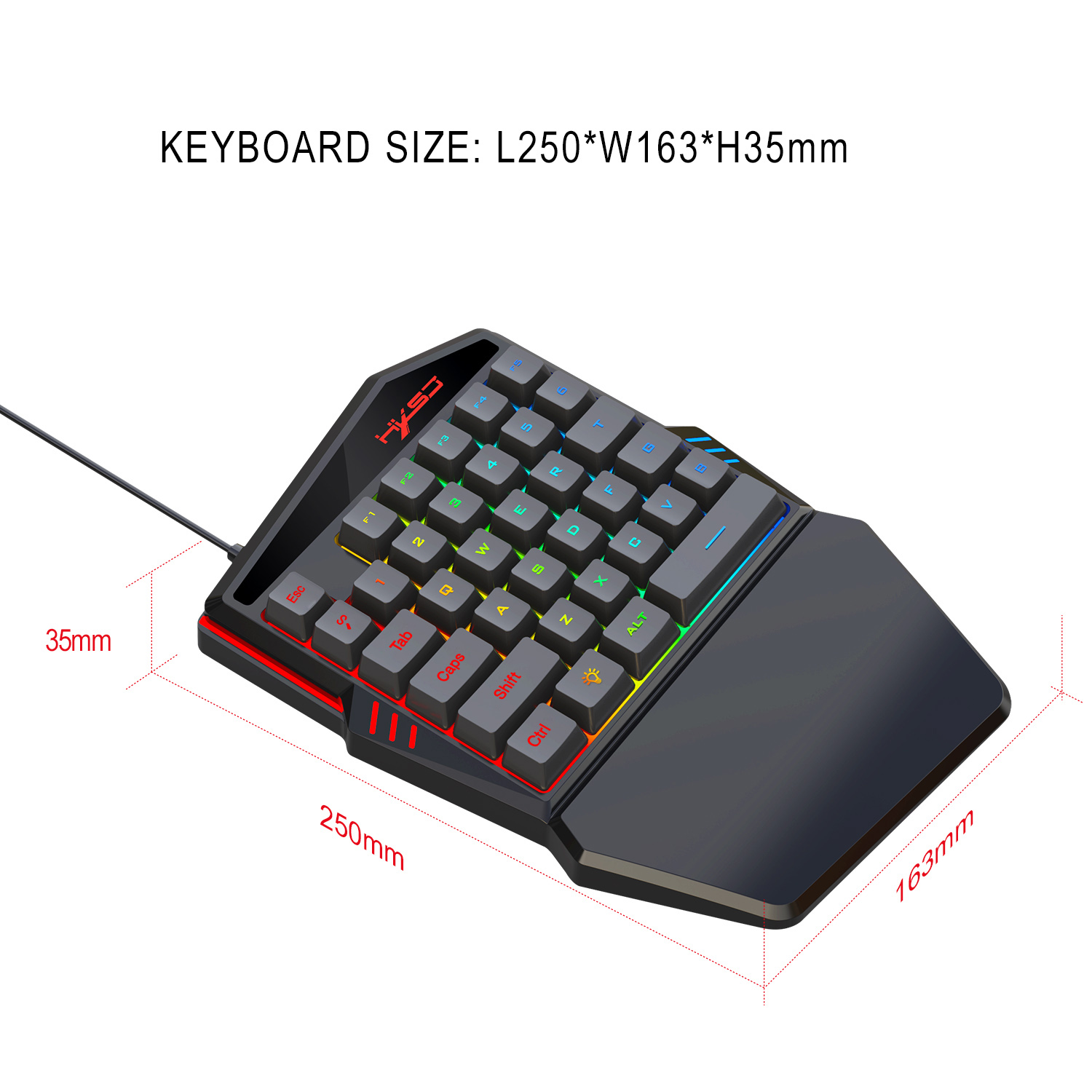 한손 LED 백라이트 키보드, PUBG LOL CS 게 - Gaming Keyboard Half 리뷰 및 가격