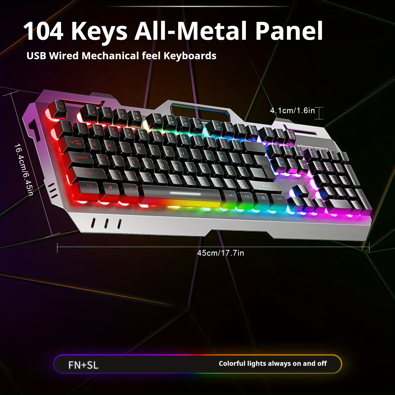 EWEADN GX80Z 게이밍 멤브레인 키보드, 104 - Gaming Keyboard Bundle 리뷰 및 가격