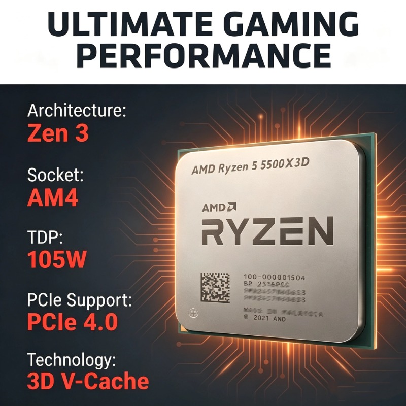 게이밍 CPU AMD 라이젠 5 5500X3D 프로세서 - Amd Cpu Ryzen 5 리뷰 및 가격
