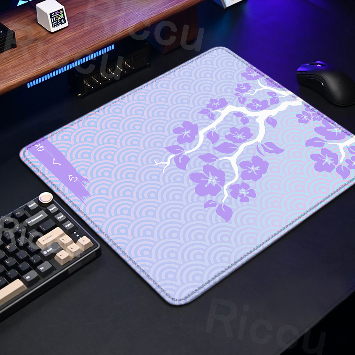 보라색 사쿠라 테이블 패드 게임용 마우스 작은 카펫 X - Gaming Keyboard Brand 리뷰 및 가격