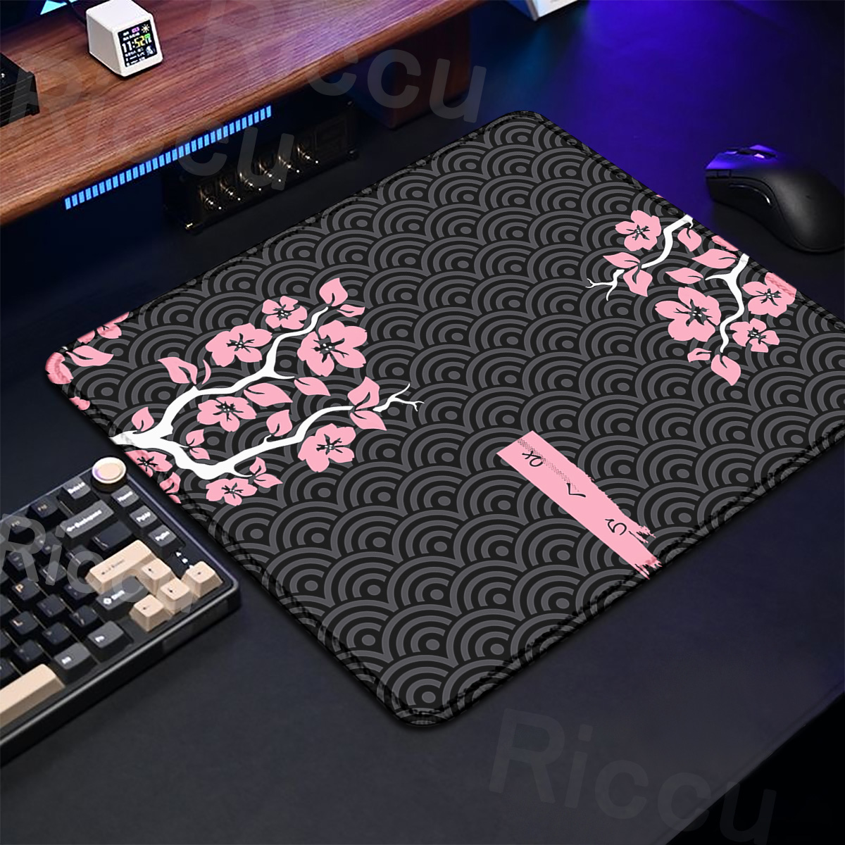 보라색 사쿠라 테이블 패드 게임용 마우스 작은 카펫 X - Gaming Keyboard Brand 리뷰 및 가격