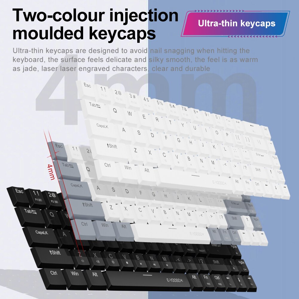 E-YOOSO RGB 미니 슬림 USB 유선 기계식 게 - Gaming Keyboard Bundle 리뷰 및 가격