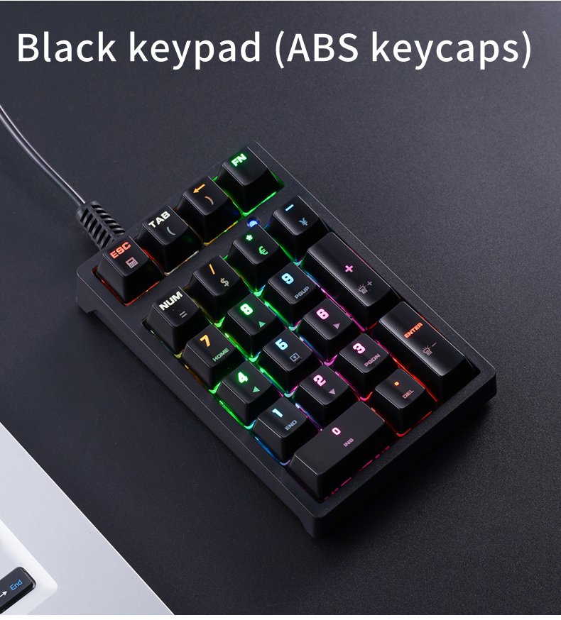 T21 미니 숫자 키패드 RGB 백라이트 블루 스위치  - Gaming Keyboard Blue Switches 리뷰 및 가격