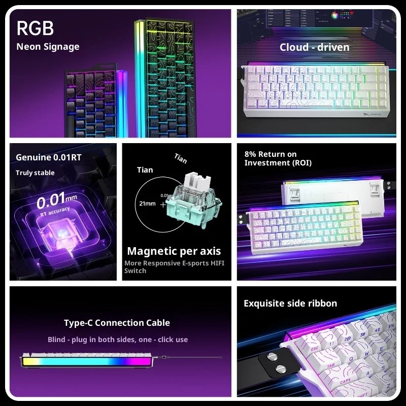 SK11HE 홀 효과 게이밍 키보드, 68키, 자성 스 - Gaming Keyboard Hall Effect Switches 리뷰 및 가격