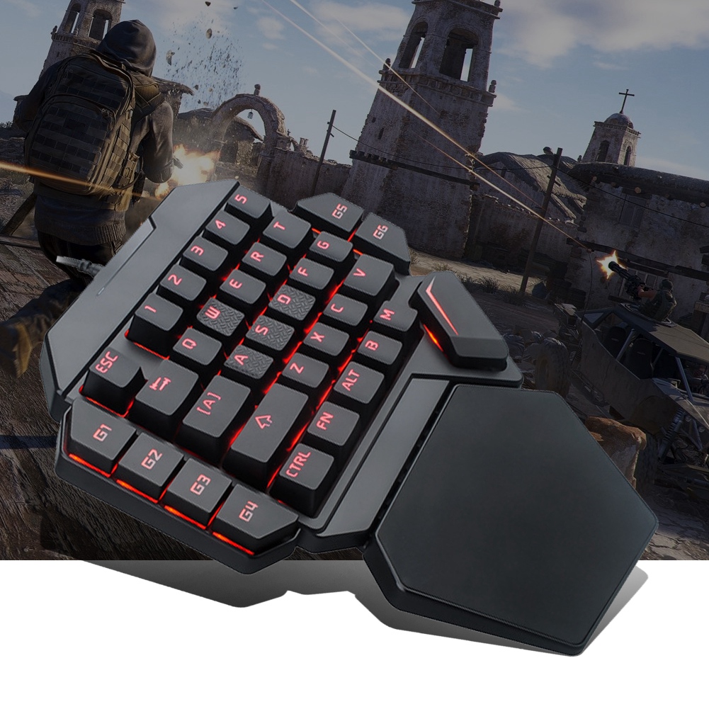 블랙라이트 키보드 한 손으로 키보드 매크로 정의 기능이 - Gaming Keyboard Half 리뷰 및 가격