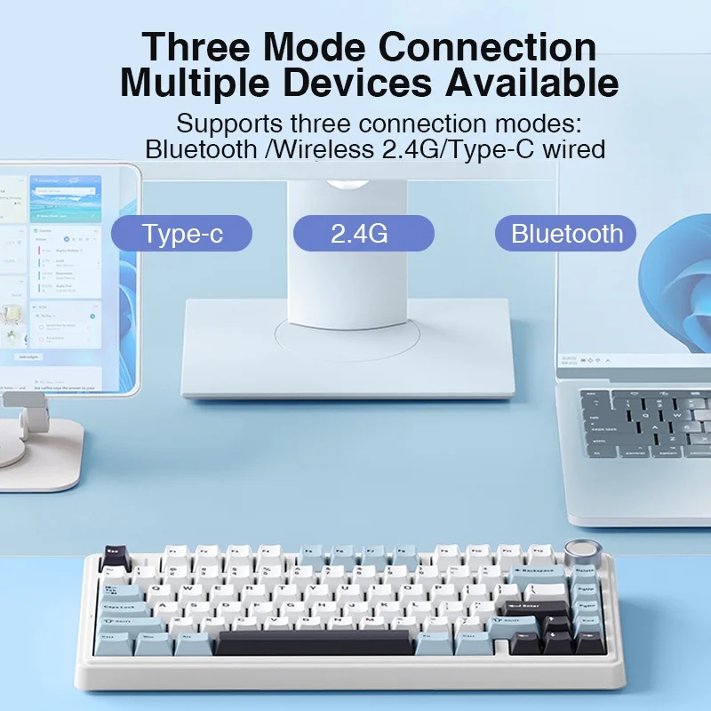 AULA F75 2.4G 무선 블루투스 유선 게임용 기 - Gaming Keyboard Blue Switches 리뷰 및 가격