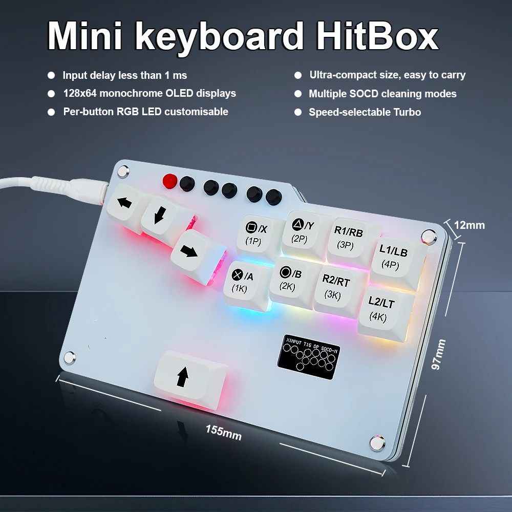 Hitbox 미니 GP2040 CE 파이트스틱 포켓 키 - Gaming Keyboard No Rgb 리뷰 및 가격