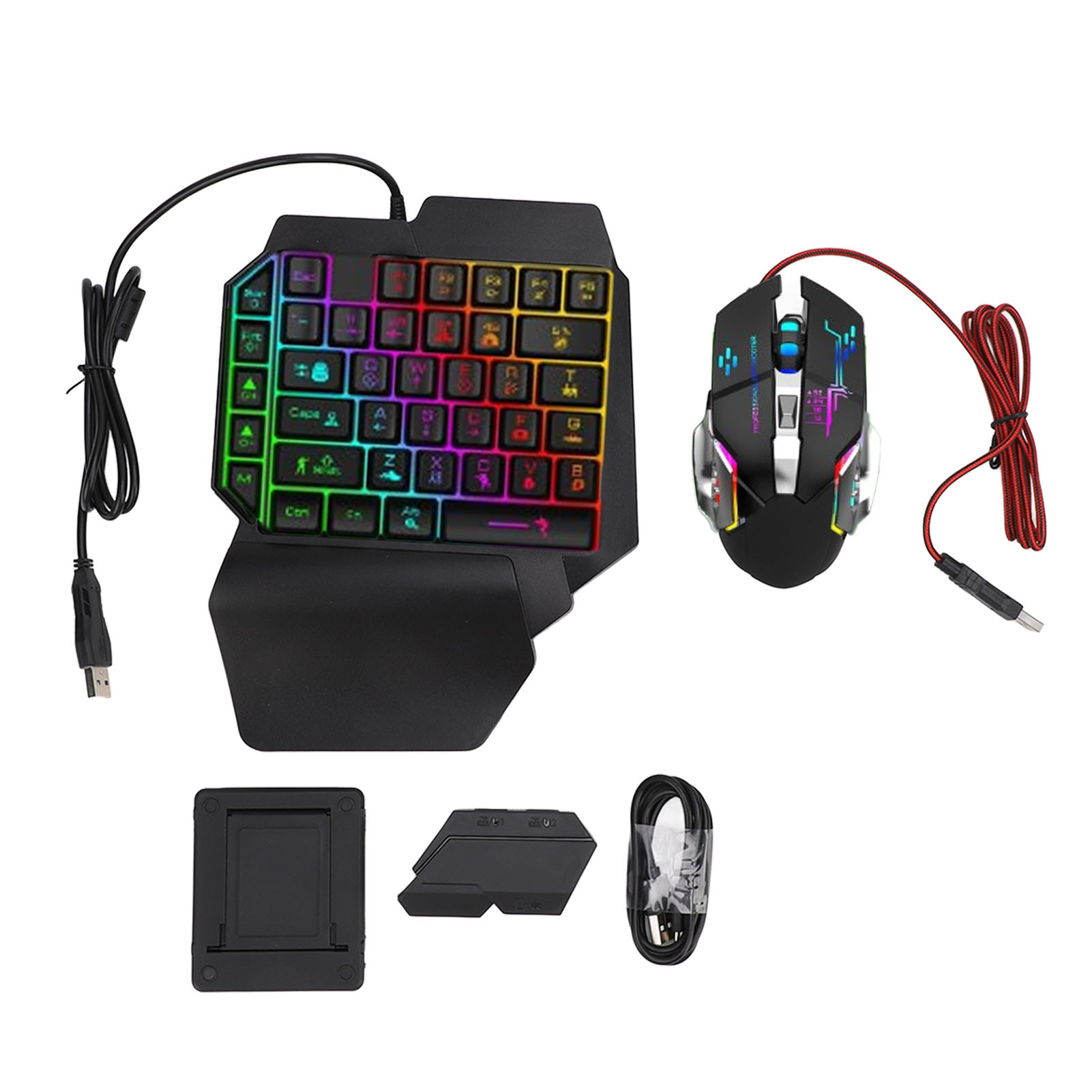 키보드 마우스 변환기 세트 반응형 한 손 키보드 마우스 - Gaming Keyboard Hand 리뷰 및 가격