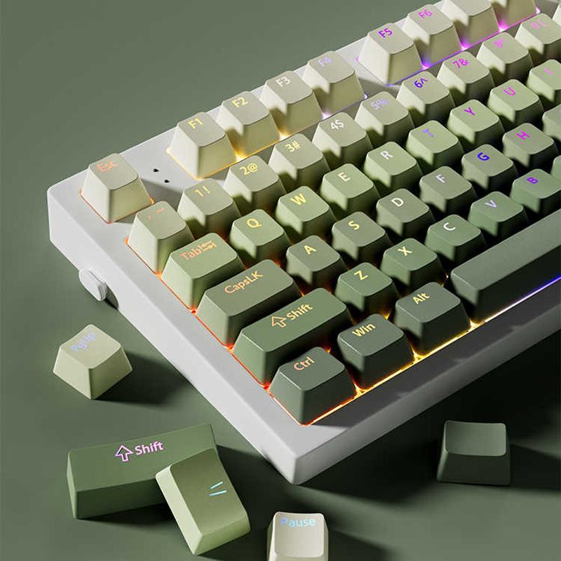 녹색 포도 상단 조명 RGB 백라이트 키 캡 이중 샷  - Gaming Keyboard No Rgb 리뷰 및 가격
