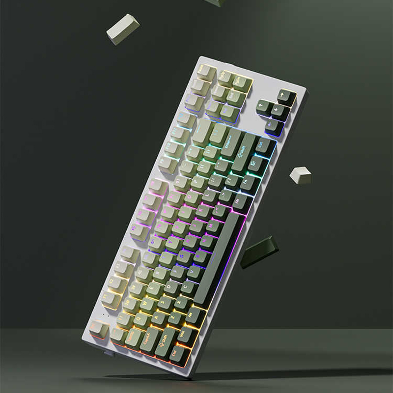 녹색 포도 상단 조명 RGB 백라이트 키 캡 이중 샷  - Gaming Keyboard No Rgb 리뷰 및 가격