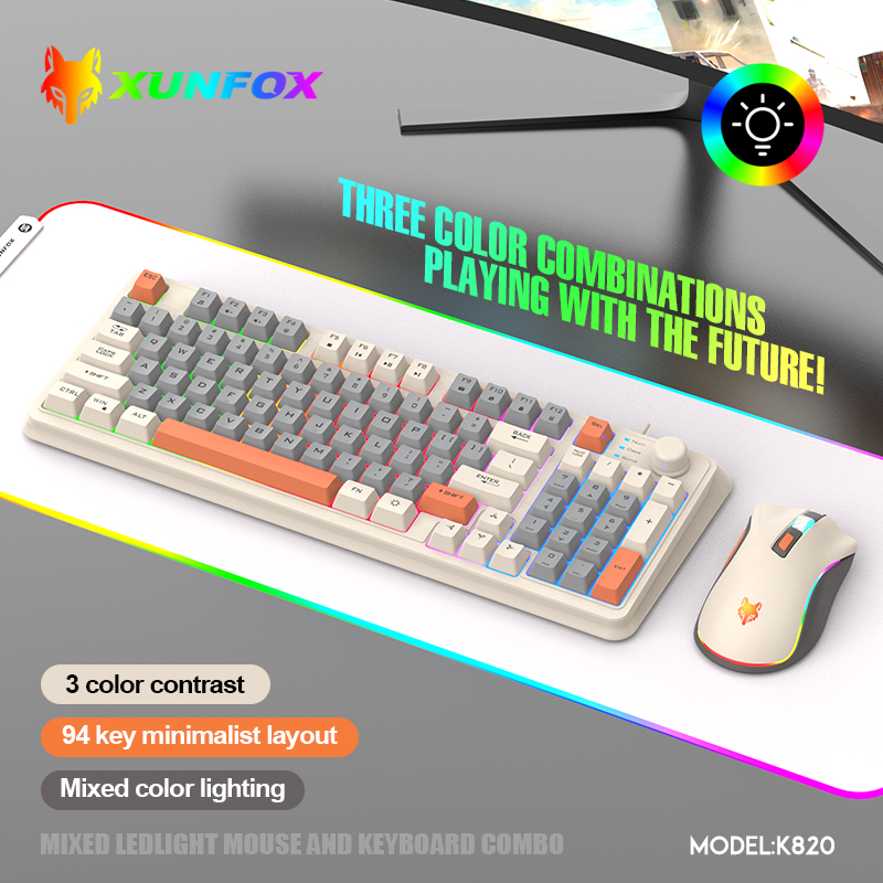 K820 USB 유선 게임 키보드 마우스 세트 조명 데 - Gaming Keyboard Bundle 리뷰 및 가격