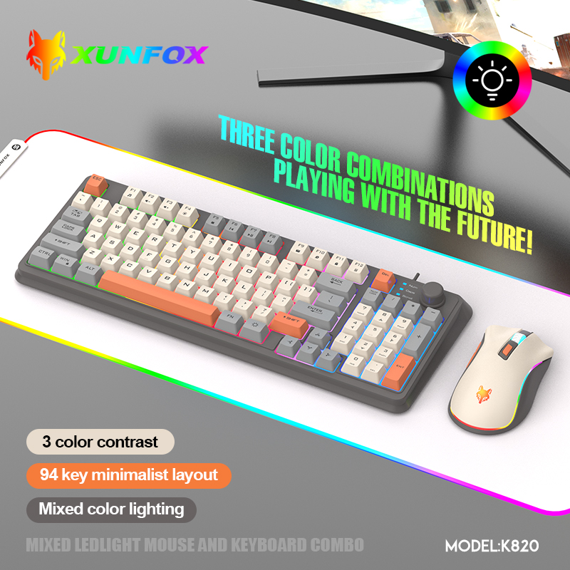 K820 USB 유선 게임 키보드 마우스 세트 조명 데 - Gaming Keyboard Bundle 리뷰 및 가격