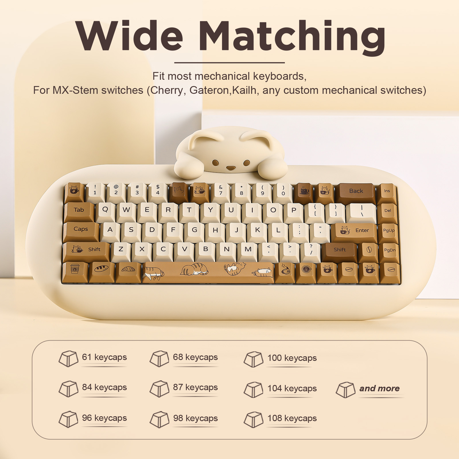 YUNZII Coffee Cat PBT 키캡, 152  - Gaming Keyboard Bundle 리뷰 및 가격