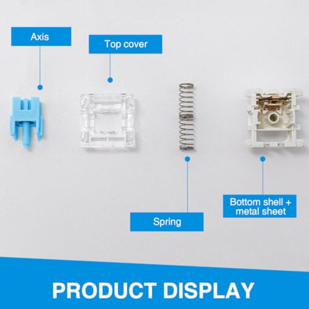 108개 블루 택타일 기계식 키보드 스위치 3핀 클릭키 - Gaming Keyboard Blue Switches 리뷰 및 가격