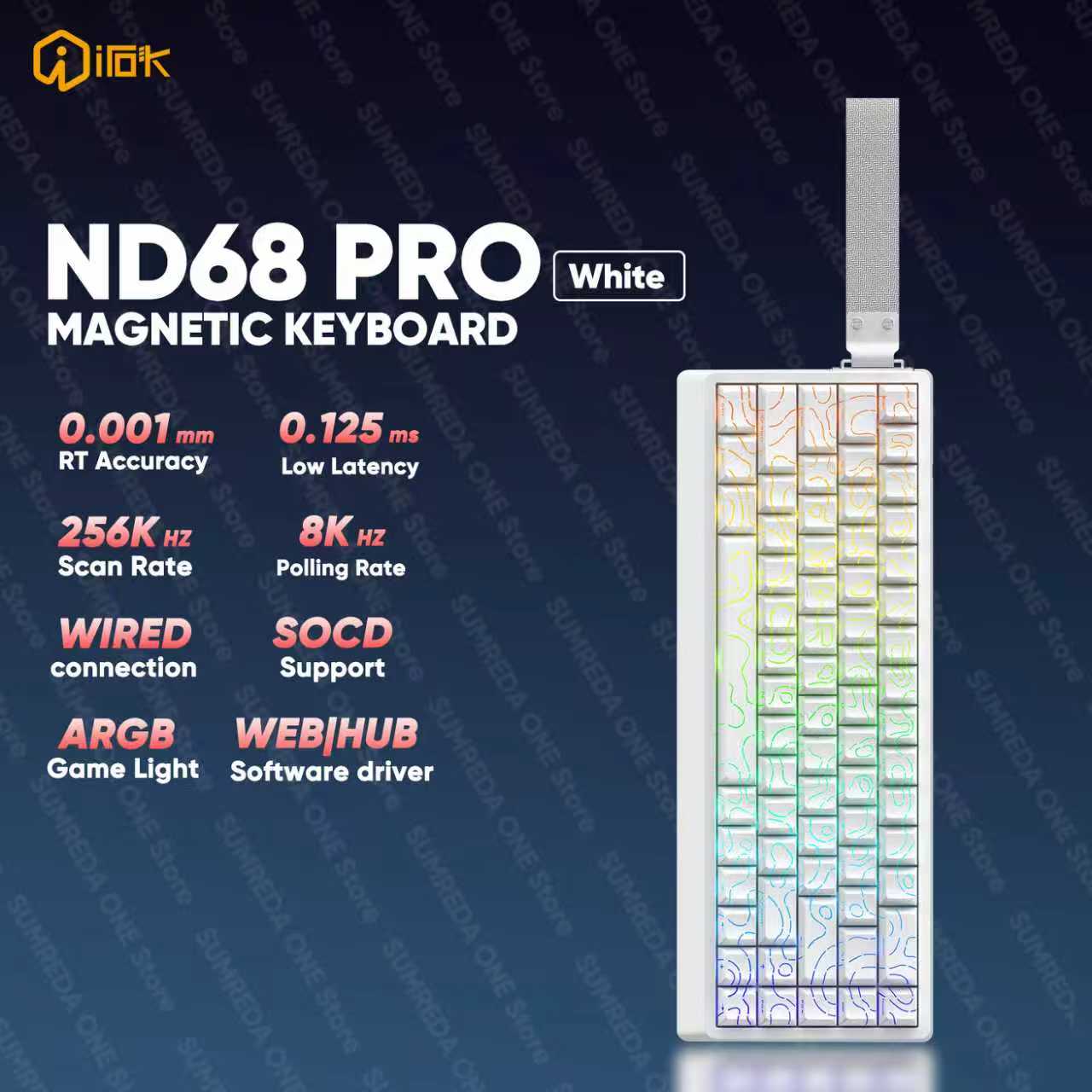IROK ND68 프로 게이밍 기계식 키보드, 68%  - Gaming Keyboard Hall Effect Switches 리뷰 및 가격