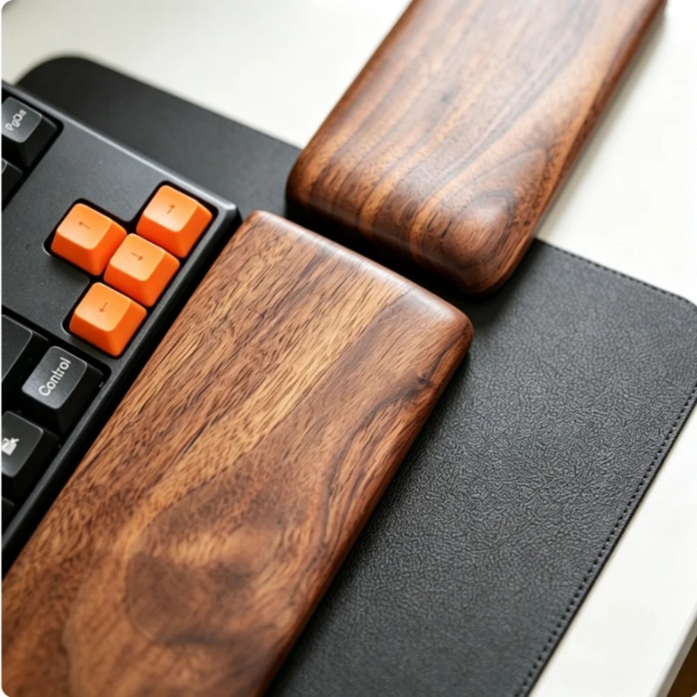 인체공학적 디자인의 원목 키보드 홀더, 마우스 패드,  - Wrist Rest Wood 리뷰 및 가격